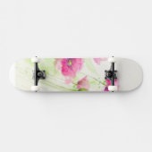 Skateboard Pavots peints 3 d'aquarelle (Horz)