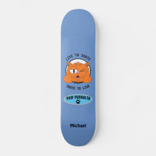 Skateboard Paw Purralta Cartographie Chat Senor Gato Skateboa