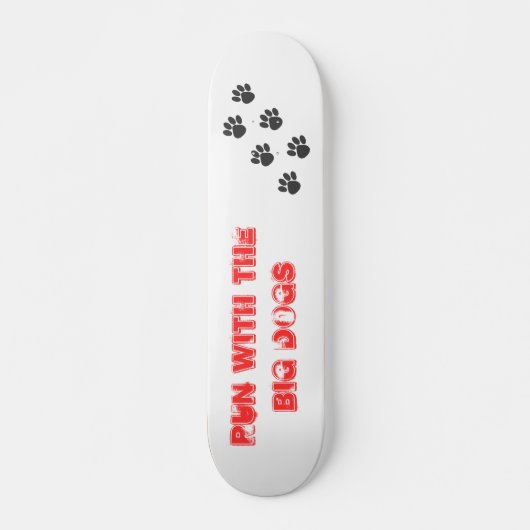 Skateboard PawPrintTrail, course avec les GRANDS chiens (Devant)