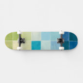 Skateboard Paysage avec des Carrés multicolores (Horz)