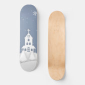 Skateboard Paysage de l'église de Noël (Recto)