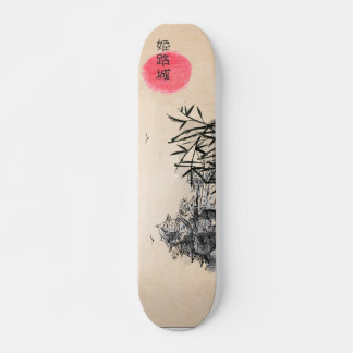 Skateboard paysage japonais