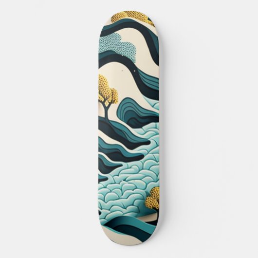 Skateboard Paysage moderne (Recto)