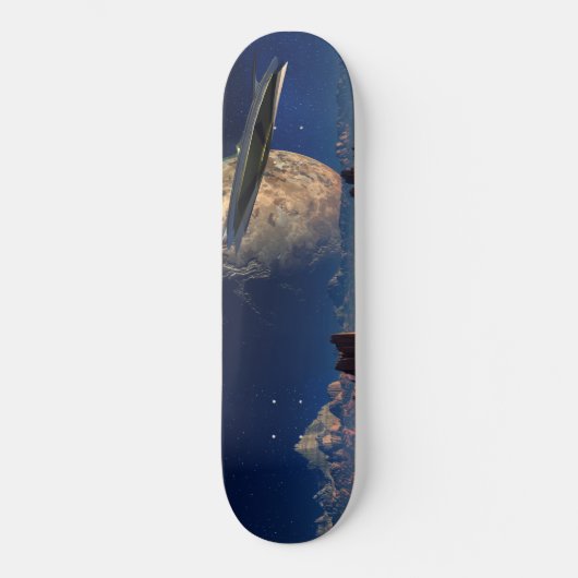 Skateboard Paysage UFO-Étranger World-SciFi (Recto)