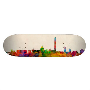 Skateboard Paysage urbain d'horizon de Washington DC
