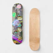Skateboard Paysage Urbain Rustique Sans Abandon (Recto)