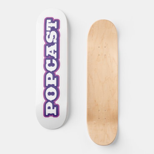Skateboard PCAST skate deck (Recto)