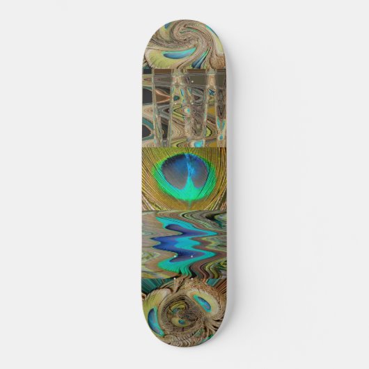 Skateboard Peacock Feathers Skate Board (Recto)