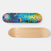 Skateboard Peces en el mundo submarino (Horz)