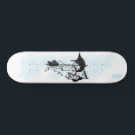 Skateboard *~* PÊCHEUR - Pêche à l'épée Initiales Poisson<br><div class="desc">*Amélioration énergétique / imprégné SWORD FISHERMEN FISHERMAN MAN MAN FISHER silhouette. Aquarelle douce Bleu arrière - plan PÊCHEURS PÊCHEURS PÊCHEURS HOMME PÊCHE ÉPÉE silhouette. Art créatif unique design moderne et tendance original. . Il y a de la place pour vos INITIALES / MONOGRAM ou Nom. Utilisez l'outil de conception si...</div>
