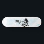 Skateboard *~* PÊCHEUR - Pêche à l'épée Initiales Poisson<br><div class="desc">*Amélioration énergétique / imprégné SWORD FISHERMEN FISHERMAN MAN MAN FISHER silhouette. Aquarelle douce Bleu arrière - plan PÊCHEURS PÊCHEURS PÊCHEURS HOMME PÊCHE ÉPÉE silhouette. Art créatif unique design moderne et tendance original. . Il y a de la place pour vos INITIALES / MONOGRAM ou Nom. Utilisez l'outil de conception si...</div>