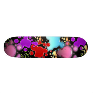 Skateboard Peignez la planche à roulettes de floc