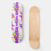 Skateboard peinture à éclat (Recto)