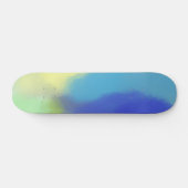 Skateboard peinture abstraite à l'aquarelle (Horz)