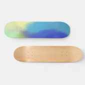 Skateboard peinture abstraite à l'aquarelle (Horz)