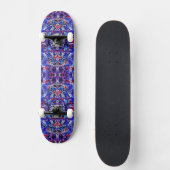 Skateboard Peinture abstraite bleue mignonne (Recto)