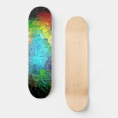 Skateboard Peinture Abstraite | Couleurs dynamiques 3 (Recto)