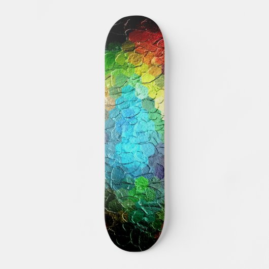 Skateboard Peinture Abstraite | Couleurs dynamiques 3 (Recto)
