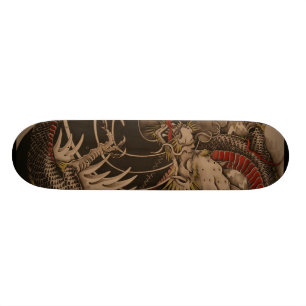 Skateboard Peinture chinoise de dragon