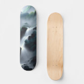 Skateboard Peinture Chinoise D'Une Cascade (Recto)