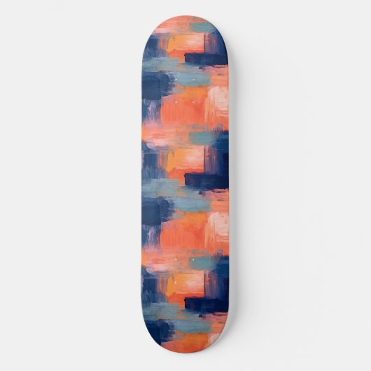 Skateboard Peinture colorée (Recto)