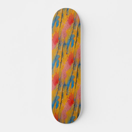 Skateboard Peinture colorée (Devant)