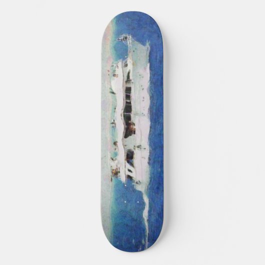 Skateboard Peinture de bateau (Recto)
