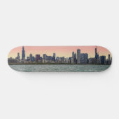 Skateboard Peinture de Chicago Skyline (Horz)