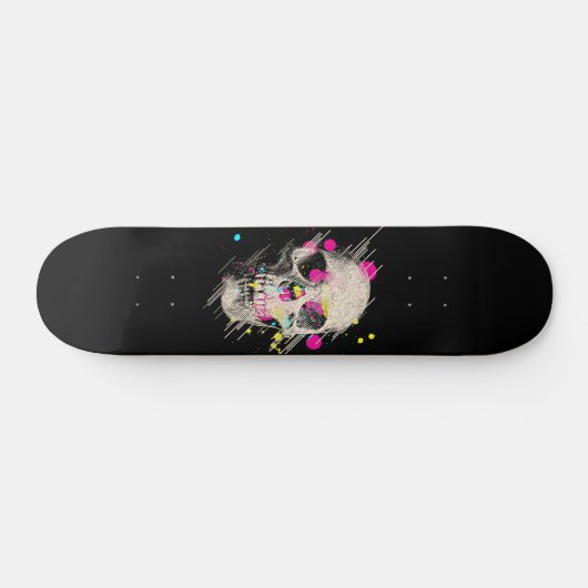 Skateboard peinture de crâne (Horz)