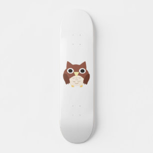 Skateboard peinture de hibou
