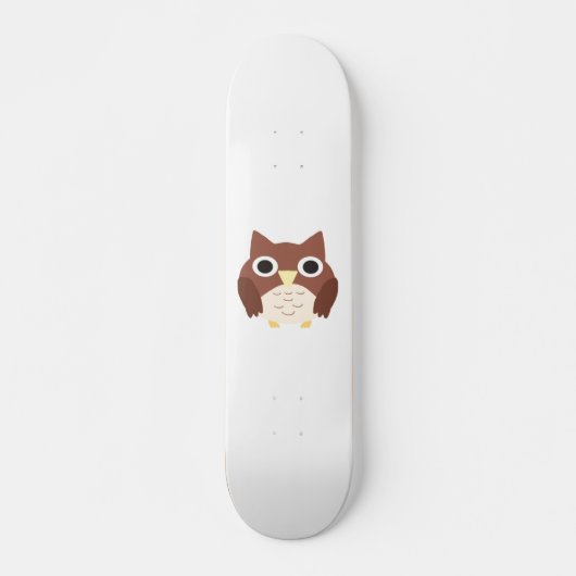 Skateboard peinture de hibou (Devant)
