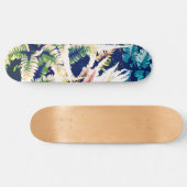 Skateboard Peinture de la jungle sauvage, Forêt nature botani (Horz)