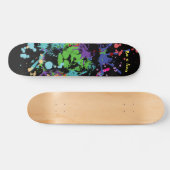 Skateboard Peinture de Lion colorée Patinage artistique (Horz)