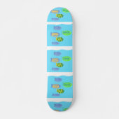 Skateboard peinture de poissons (Devant)