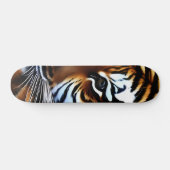 Skateboard Peinture De Portrait Complète D'Un Tigre (Horz)