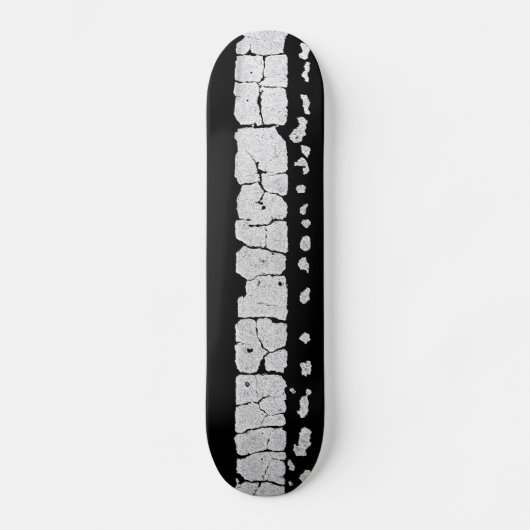 Skateboard Peinture de route fissurée (Recto)