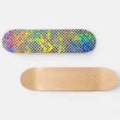 Skateboard Peinture d'éclaboussure et checkered (Horz)