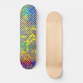 Skateboard Peinture d'éclaboussure et checkered (Recto)