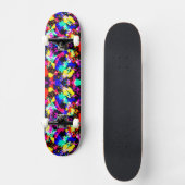 Skateboard Peinture éclaboussée colorée mignonne (Recto)