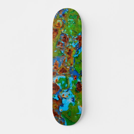 Skateboard Peinture en métal rustique Peinture Vintage Grunge (Devant)