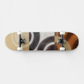 Skateboard Peinture moderne avec Motifs circulaires (Horz)