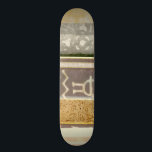 Skateboard Peinture Motif Tribale contemporaine<br><div class="desc">Un tableau motif tribal contemporain qui mélange le béton avec l'abstrait. Couleur de plusieurs panneaux à côté de l'autre,  racontant une histoire complexe. Cela ferait un grand cadeau à un être cher!</div>
