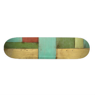 Skateboard Peinture multicolore côtière de Contempoary