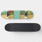 Skateboard Peinture multicolore sur les côtes contemporaines (Horz)