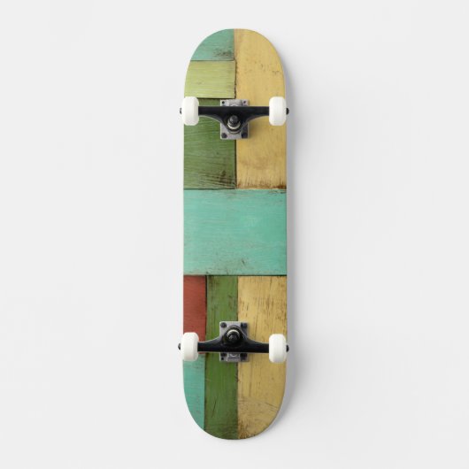 Skateboard Peinture multicolore sur les côtes contemporaines (Recto)