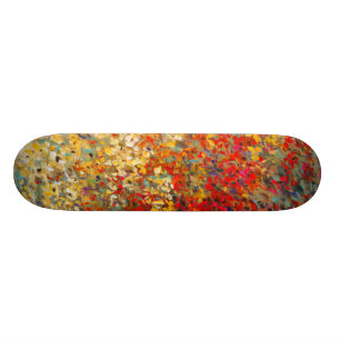 Skateboard Peinture murale lumineuse de jardin des fleurs