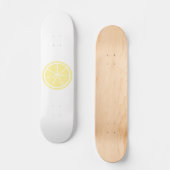 Skateboard peinture orange (Recto)
