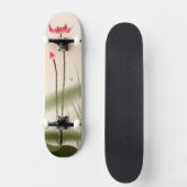 Skateboard Peinture orientale de style, Lotus grand (Recto)