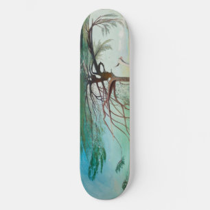 Skateboard Peinture paysagère du Cèdre solitaire