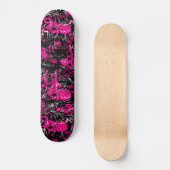 Skateboard Peinture rose (Recto)
